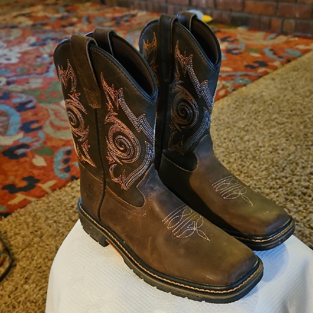 Georgia Boot Brown Boots with Dark Interior Kids Sz 3M